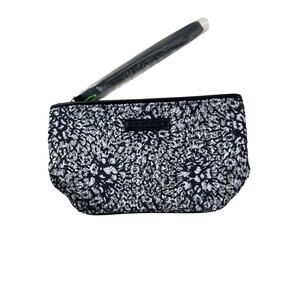 NWT Vera Bradley Mesh Sequin Wristlet CAMOCAT BLACK Small Bag